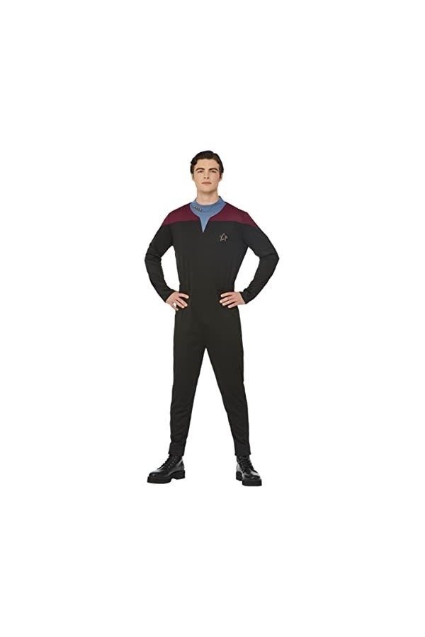 Star Trek Voyager Command Uniform, Jumpsuit, Delta Badge & Rank Insignias, M 