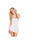 adqw Lingerie Sexy Femme Nuisettes Sexy Femme Chemise De Nuit DÉté Femmes Sexy Col en V Floral Dentelle Satin Vêtements De N