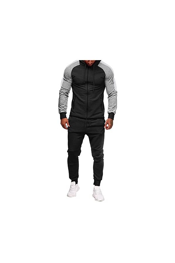 RYTEJFES Vêtements de sport pour hommes, décontracté et élégant pour la gym, le jogging, le jogging, les pantalons de jogging