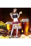 Robe de soubrette allemande sexy pour femme – Costume de fête de la bière – Doux et formel – Costume de costumade authentique