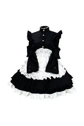 yiouyisheng French Maid Dress Sexy Maid Costume Sexy Maid Tenue Sexy Robe Kawaii Summer Anime Cosplay Ensemble Cosplay Femme 