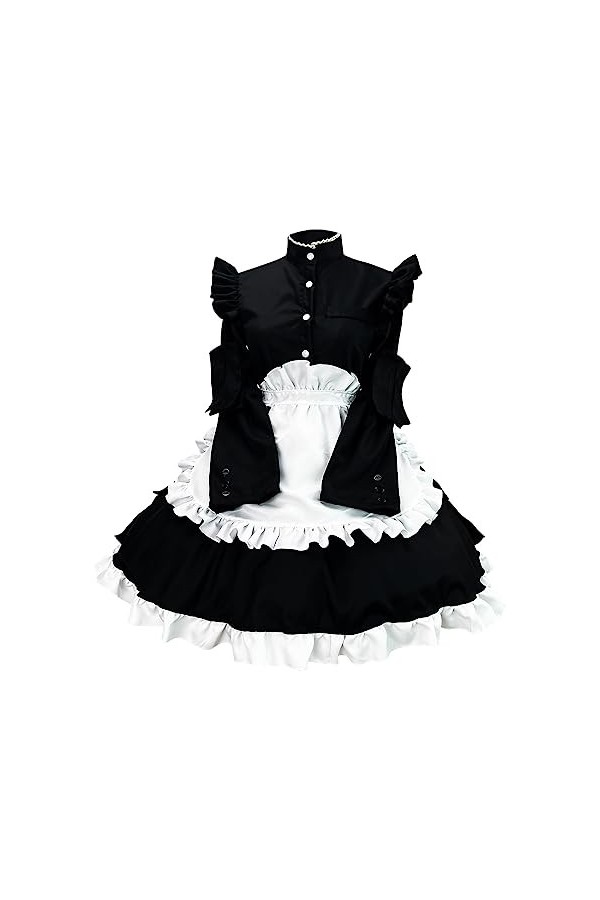 yiouyisheng French Maid Dress Sexy Maid Costume Sexy Maid Tenue Sexy Robe Kawaii Summer Anime Cosplay Ensemble Cosplay Femme 