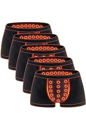 Boxer De Thérapie Magnétique Pour Hommes Energetic - Sous-vêtement En Coton Confortable Pour Un Soutien De La Santé Respirant