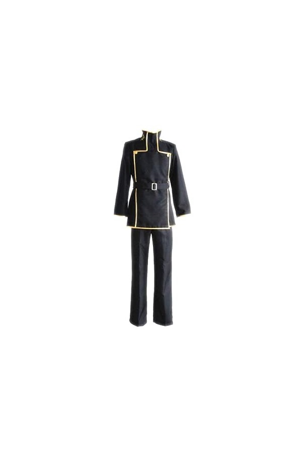 BVMPRS Lelouch Lamperouge Cosplay Costume École Uniforme Black Set Mens Fête DHalloween,Black-L