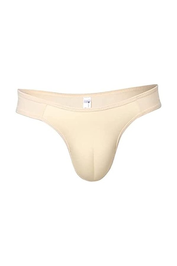 Hommes Sexy Camel Toe String Cacher Culotte Transgenre Crossdresser Travesti Cosplay Sous-Vêtements,Beige,XX-Grand
