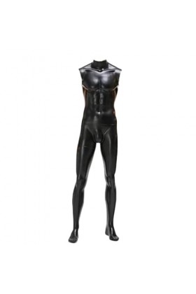 Catsuit Homme Sexy Cuir Verni Body Combinaison Wetlook Jumpsuit Erotique Bodysuit Color:Balck,Size:XL 