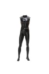 Catsuit Homme Sexy Cuir Verni Body Combinaison Wetlook Jumpsuit Erotique Bodysuit Color:Balck,Size:XL 