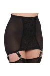 Nylon Dreams Jarretière rétro en maille avec 6 sangles NDPG6 Rose/perle/rouge/noir, perle, XS