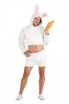 Bayi Co. Mens Sexy White Bunny Fancy Dress Costume Medium
