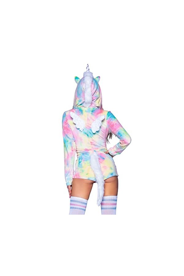 Leg Avenue Unicorn Tie-dye Romper Déguisement Carnaval pour femme, S Multicolore 