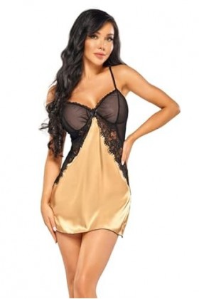 Beauty Night Chemise Marinela or, golden/e, XL