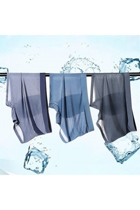 NAZARR Summer Men Ice Silk Underwear Boxer Brief Color : 3PCS E, Size : 3PCS_70-80KG 