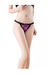 Letuwj Culotte Sexy de Forme J sous Vetement Femme Tres Sexy Violet Taille Unique