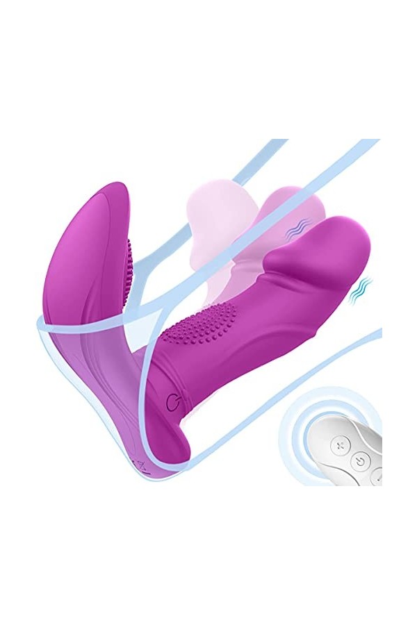 Culotte Vîbrộ Couple culotte ???????? clitoridien Mini-????? culotte V?b???te Mini ?ibröṂàsṣeürs ?euf ?ibranT ?emme sans Fil 