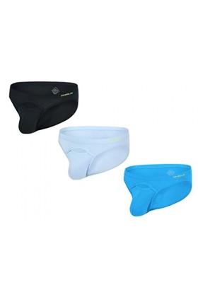 BIATWOWR Sous-vêtement sexy pour homme - Avec poche ouverte sur le devant - Taille basse - Stretch - Doux et confortable, 3 x