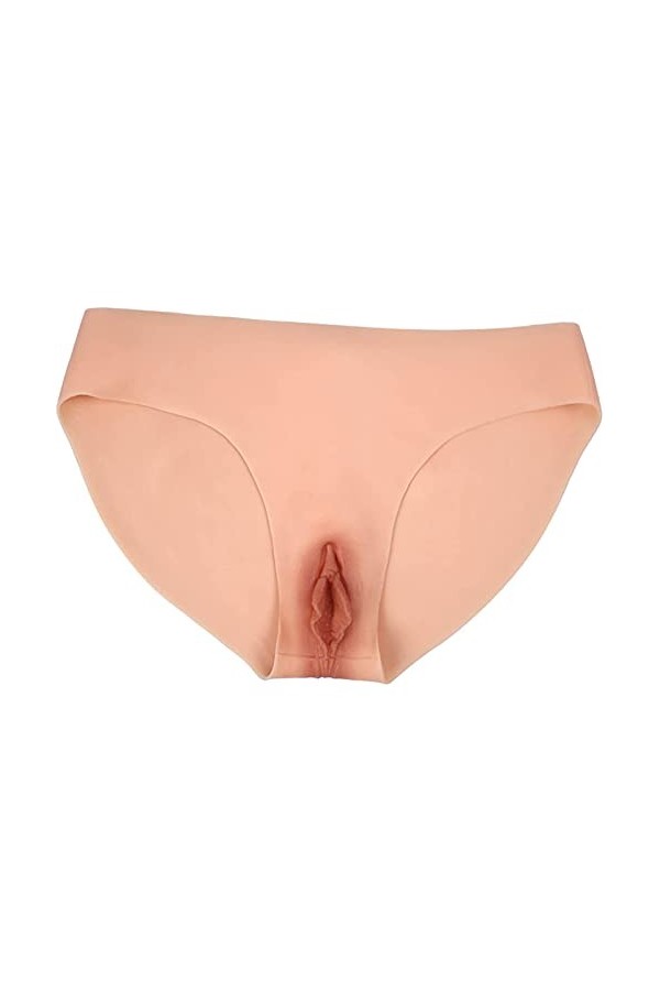 SHENXIAOMING Culotte en Silicone pour Hommes, Crossdresser Culotte Caché Gaff Panty Silicone String Homme Transgenres sous-Vê