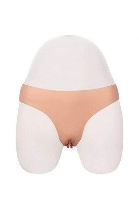 SHENXIAOMING Culotte en Silicone pour Hommes, Crossdresser Culotte Caché Gaff Panty Silicone String Homme Transgenres sous-Vê