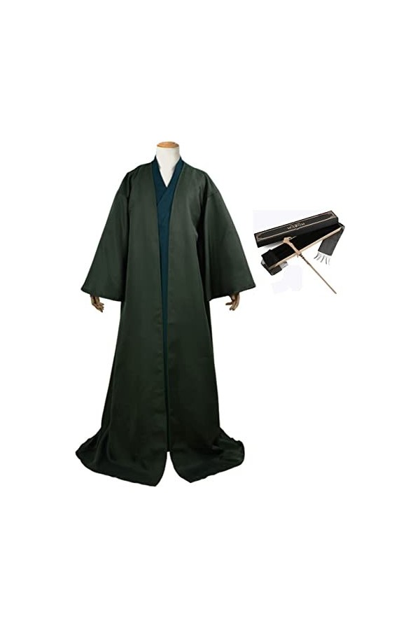 Foanja Voldemort Déguisement Adulte Cosplay Magie École Magicien Noir Lord Voldemort Uniforme Manteau Veste Complète Vêtement