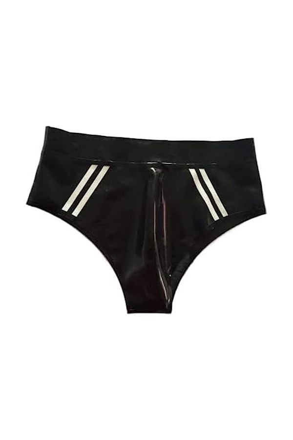 IDOBLO Latex Caoutchouc Dames Sexy Triangle Shorts Piscine Plage Lingerie Fête 0.4mm,Personnaliser,XS