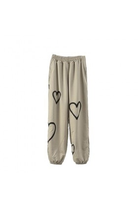 Hip Hop Femmes Pantalons Printemps Été Ample Surdimensionné Taille Haute Femme Pantalons De Survêtement Imprimé Dame Pantalon