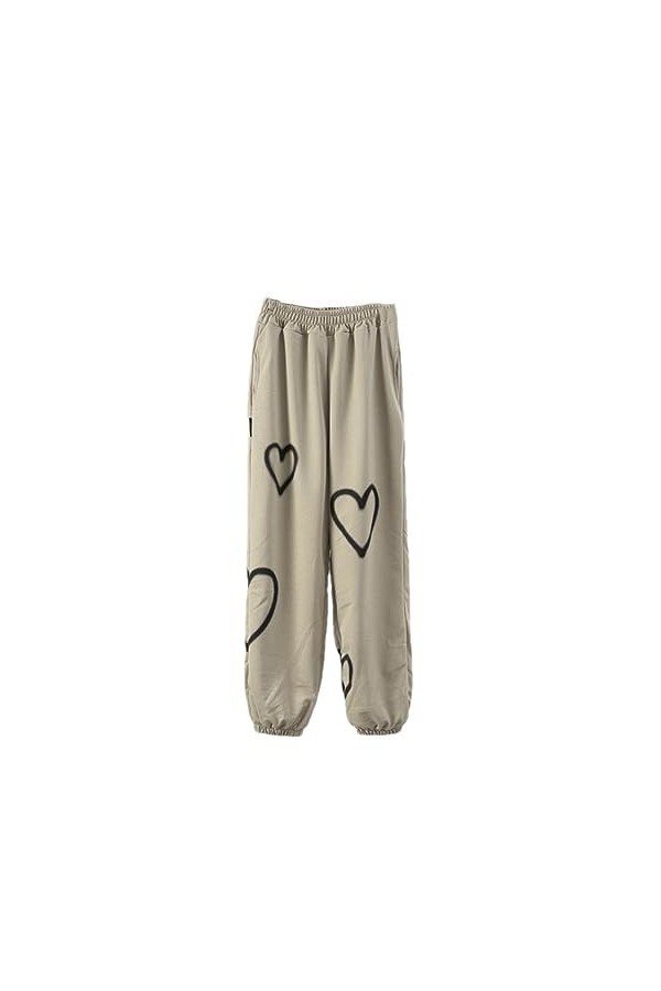 Hip Hop Femmes Pantalons Printemps Été Ample Surdimensionné Taille Haute Femme Pantalons De Survêtement Imprimé Dame Pantalon