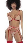 Mapalé by Espiral Ensemble trois pièces 8819 pour femme, Nude/Rouge, Small-medium
