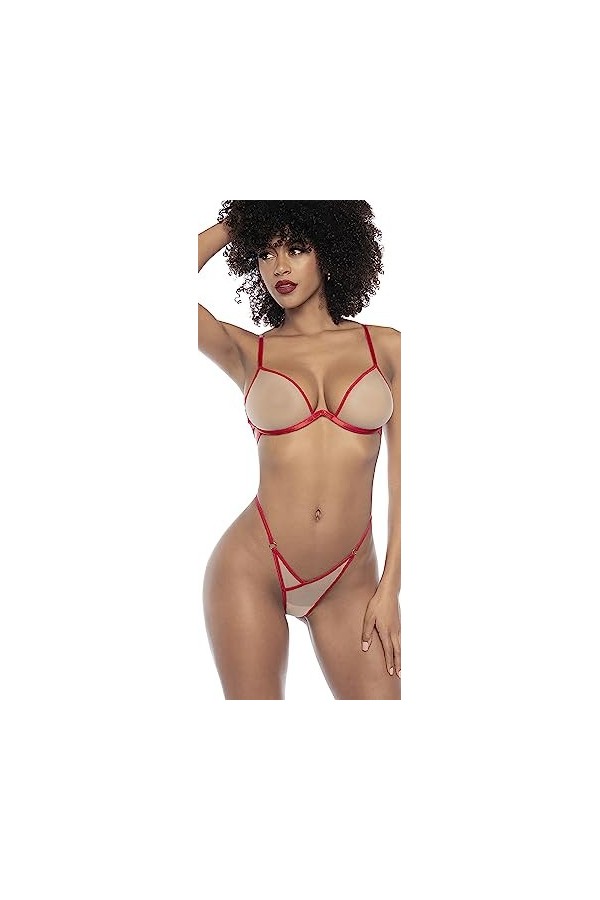 Mapalé by Espiral Ensemble trois pièces 8819 pour femme, Nude/Rouge, Small-medium