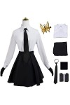 Foanja Akiko Yosano Déguisement Femme Cosplay Bungo Stray Dogs Médecin Akiko Yosano Compléter Anime Uniforme et Perruques pou