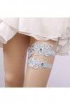 Trjgtas Dames Ceinture 1 Paire Mariage Occidental mariée jarretière Dentelle Strass mariée Pied décor Ornements Floraux