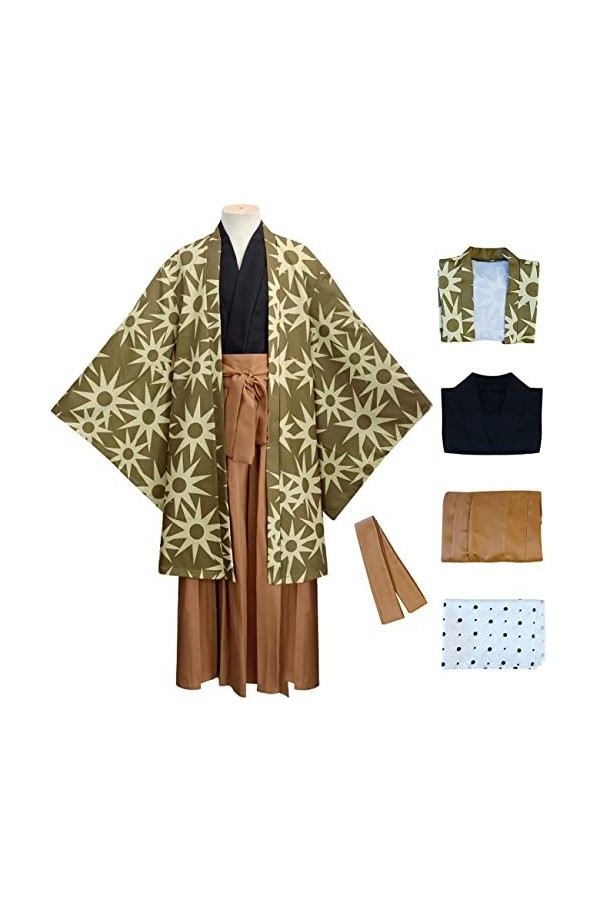 Foanja Haganetsuka Hotaru Déguisement Homme Cosplay Demon Slayer Maestro Haganetsuka Hotaru Anime Uniforme Complet et Accesso