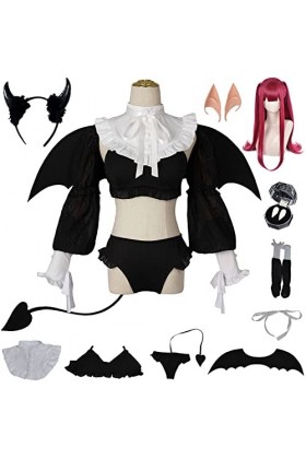 Foanja Kitagawa Marin Déguisement Femme Cosplay Anime Poupée Kitagawa Marin Sexy Diable avec Queue Uniforme Complet Halloween