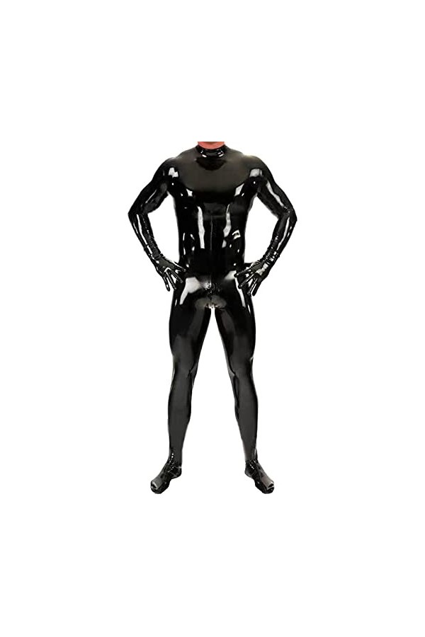 Lingerie Noir Collants pour Hommes Bodys Vêtements de scène Sexy 1 pièce sous-vêtements Sexy Taille Haute Fendue Black, M 