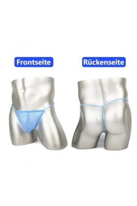 YAHWULAI See Through Sheer Thongs G-String Big Ball Pouch Quick Dry T-Back Underwear, 3*Mul 02, XXL