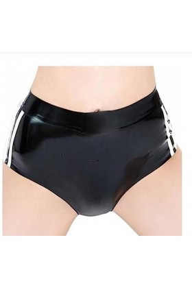 Short Noir En Caoutchouc Latex Pour Femmes Sexy Fait À La Main Avec,Tel Quel,S