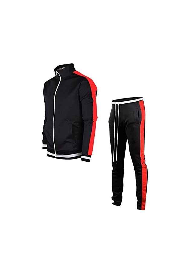 RYTEJFES Vêtements de sport pour hommes Ensembles Gym Fitness Entraînement Pantalons de jogging Confortable Hommes Élégant Vê