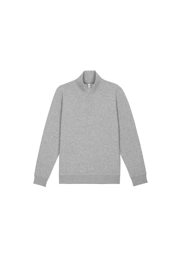 Naturalraw Sweat-shirt zippé homme STSM611 Coupe ajustée Coton Bio 1 Pack, bordeaux, S