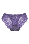 Culotte sexy en dentelle au crochet pour femme - Culotte en coton pour garçon, violet, taille unique
