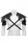 Mengsiy Ceinture de Harnais de Poitrine réglable for Hommes Sexy Chauds avec Armure dépaule discothèque Rave Costume de Perf
