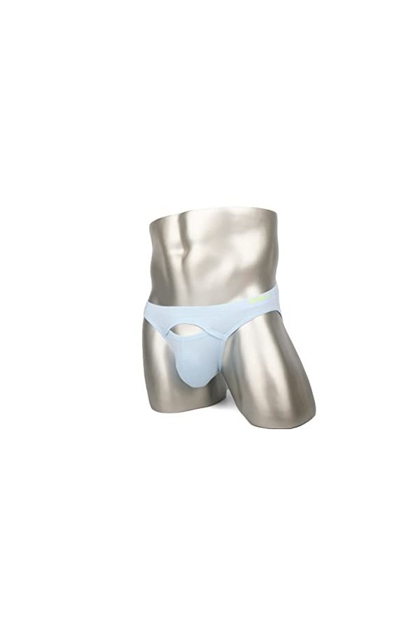 BIATWOWR Culottes pour homme - Sous-vêtements sexy à lavant - Poche ouverte - Souples et confortables - Pour homme, 3*multi 