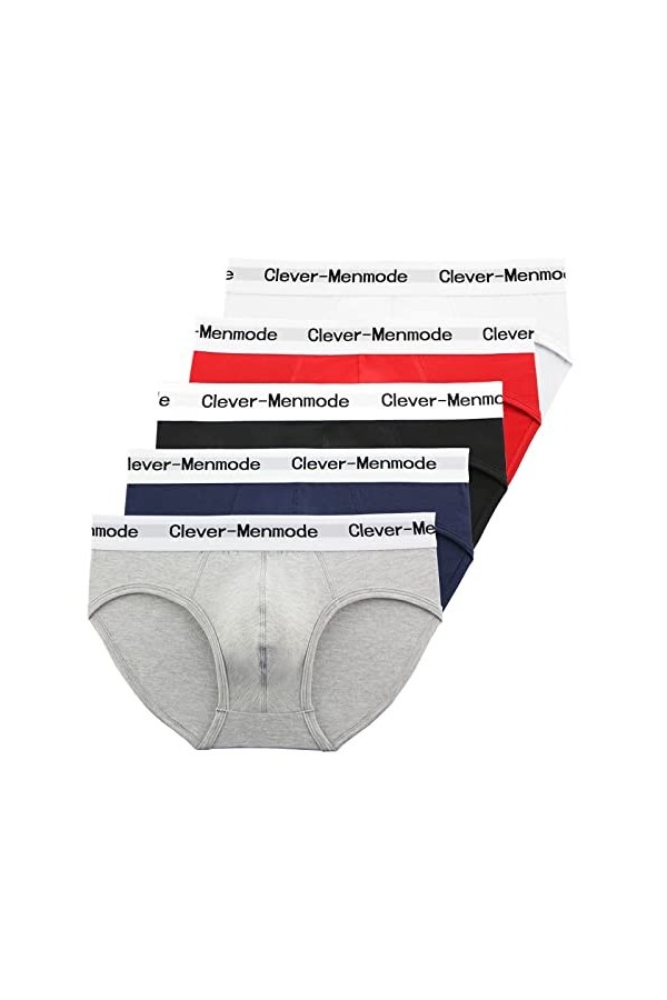 Sissy Lot de 5 culottes sexy en coton doux pour homme, 5 pièces, XXL