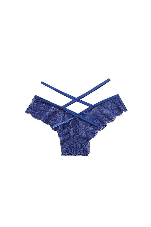 Lot de culottes en dentelle pour femme - Grande taille - String sexy en dentelle ajourée - Respirant - Sexy - Pour adultes, v