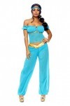 Leg Avenue Arabian Beauty Adult Sized Costumes, Turquoise, M EUR 40-42 Femme