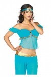 Leg Avenue Arabian Beauty Adult Sized Costumes, Turquoise, M EUR 40-42 Femme