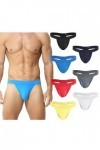 Faringoto Lot de 3 culottes sexy pour homme avec pochette pénis, 7 couleurs, X-Large