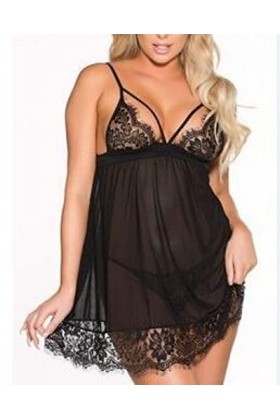 Lingerie Sexy pour Femmes Dentelle Chemise de Nuit Sexy Ensemble de Lingerie érotique Pure