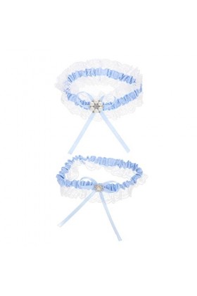 Abaodam 5 Ensembles Porte-Jarretelles Jarretière en Dentelle De Mariage pour Femme Garderie pour Jarretelles en Dentelle De M