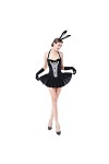 Halloween Lapin Costumes Femmes Sexy Jeu de Rôle Lapin Babydoll Cosplay Smoking Lingerie Playsuit Set Carnaval Cosplay Habill