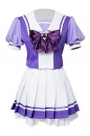 MengXin Costume de cosplay pour uniforme scolaire Pretty Derby - Taille XXL - Blanc