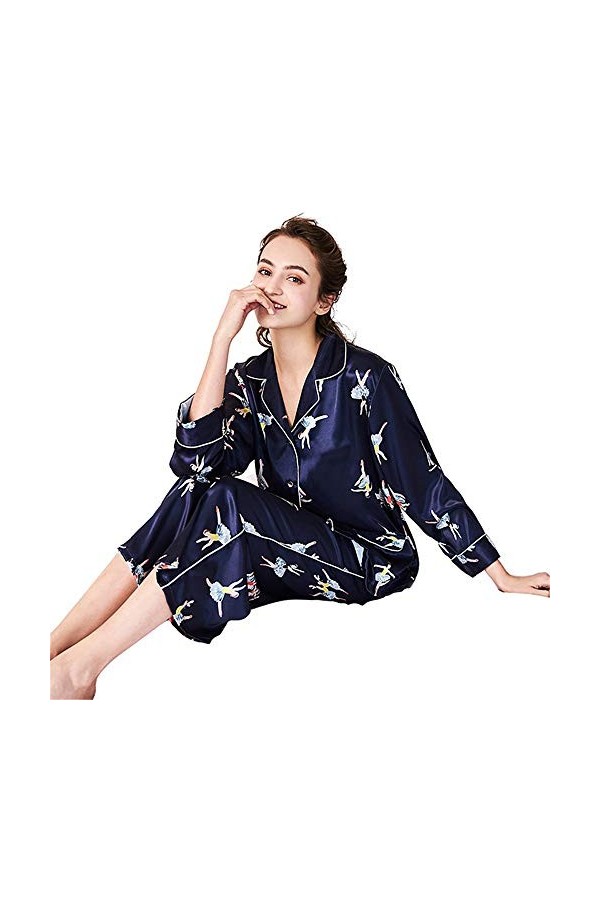 ChengBeautiful Femmes vêtements de Nuit Convient à lensemble de Pyjamas for Femmes dans Les hôtels de Chambres à Coucher Sex