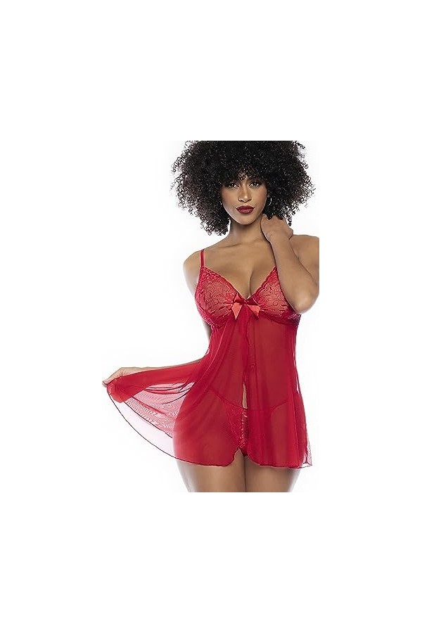 Mapalé by Espiral Babydoll 7501 pour femme, Rouge, Large-X-Large